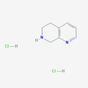 molecular formula C8H12Cl2N2 B1455036 5,6,7,8-Tetrahydro-1,7-naphthyridine dihydrochloride CAS No. 351038-62-5