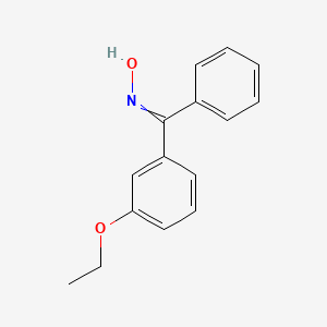 molecular formula C15H15NO2 B14550362 N-[(3-Ethoxyphenyl)(phenyl)methylidene]hydroxylamine CAS No. 62003-02-5