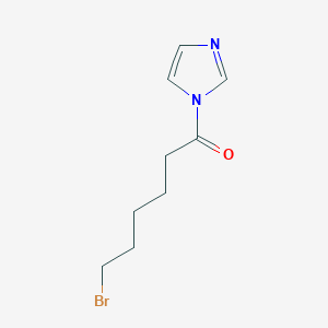 molecular formula C9H13BrN2O B14550363 6-Bromo-1-(1H-imidazol-1-yl)hexan-1-one CAS No. 61739-32-0
