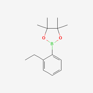 B1455044 2-(2-Ethylphenyl)-4,4,5,5-tetramethyl-1,3,2-dioxaborolane CAS No. 1683582-61-7
