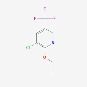 molecular formula C8H7ClF3NO B1455045 3-Chloro-2-ethoxy-5-(trifluoromethyl)pyridine CAS No. 1379366-69-4