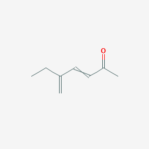molecular formula C8H12O B14550485 5-Methylidenehept-3-en-2-one CAS No. 62209-75-0