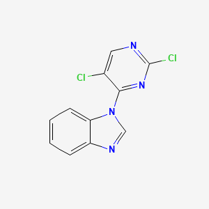 molecular formula C11H6Cl2N4 B1455049 1-(2,5-Dichloropyrimidin-4-yl)-1H-benzo[d]imidazole CAS No. 882562-56-3