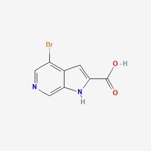 molecular formula C8H5BrN2O2 B1455051 4-溴-1H-吡咯并[2,3-c]吡啶-2-羧酸 CAS No. 1252572-24-9