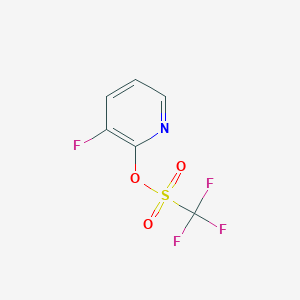 molecular formula C6H3F4NO3S B1455052 3-Fluoropyridin-2-yl trifluoromethanesulfonate CAS No. 1310559-92-2