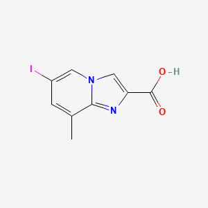 molecular formula C9H7IN2O2 B1455053 6-Iodo-8-methylimidazo[1,2-a]pyridine-2-carboxylic acid CAS No. 1227954-99-5