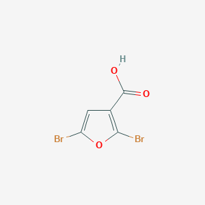 molecular formula C5H2Br2O3 B1455060 2,5-Dibromofuran-3-carboxylic acid CAS No. 32460-22-3