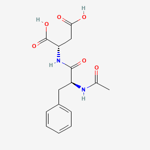 molecular formula C15H18N2O6 B14550601 N-Acetyl-L-phenylalanyl-L-aspartic acid CAS No. 61884-19-3