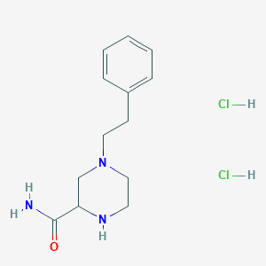 4-Phenethyl-piperazine-2-carboxylic acid amide dihydrochloride