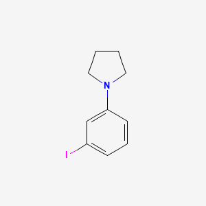 molecular formula C10H12IN B1455071 1-(3-Iodophenyl)pyrrolidine CAS No. 1412902-71-6