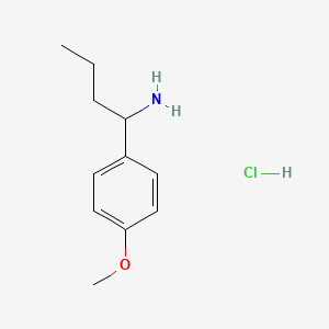 molecular formula C11H18ClNO B1455073 1-(4-Methoxyphenyl)butan-1-amine hydrochloride CAS No. 1071511-17-5