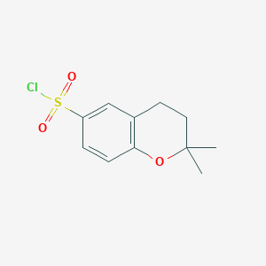 molecular formula C11H13ClO3S B145508 2,2-Dimethyl-6-Chromanesulfonyl Chloride CAS No. 131880-55-2