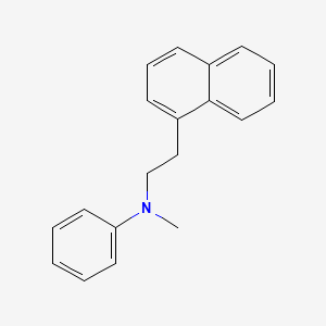 molecular formula C19H19N B14550847 N-Methyl-N-[2-(naphthalen-1-yl)ethyl]aniline CAS No. 62171-72-6