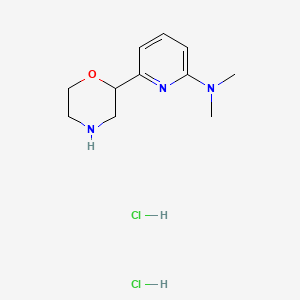 molecular formula C11H19Cl2N3O B1455088 二甲基-(6-吗啉-2-基-吡啶-2-基)-胺二盐酸盐 CAS No. 1361116-36-0