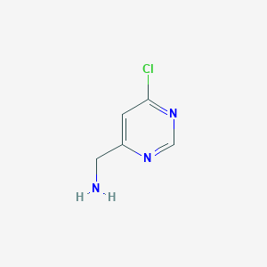molecular formula C5H6ClN3 B1455090 (6-氯嘧啶-4-基)甲胺 CAS No. 933702-18-2