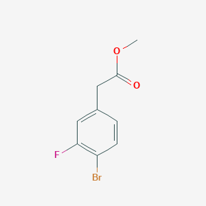 molecular formula C9H8BrFO2 B1455094 Methyl 2-(4-bromo-3-fluorophenyl)acetate CAS No. 942282-41-9