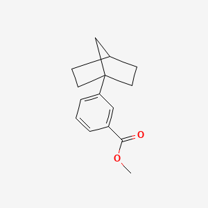 molecular formula C15H18O2 B14550959 Methyl 3-(bicyclo[2.2.1]heptan-1-yl)benzoate CAS No. 62226-72-6