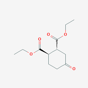 molecular formula C12H18O5 B14550970 Diethyl (1R,2R)-4-oxocyclohexane-1,2-dicarboxylate CAS No. 61692-24-8