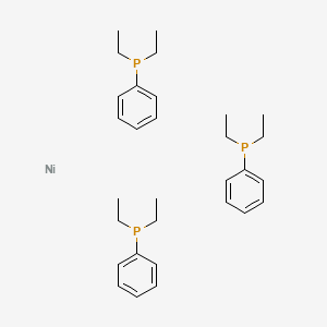 molecular formula C30H45NiP3 B14550999 Diethyl(phenyl)phosphane;nickel CAS No. 61994-79-4
