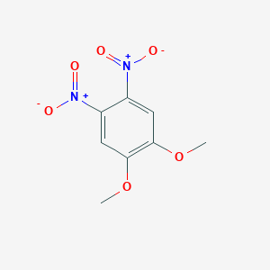 molecular formula C8H8N2O6 B014551 1,2-二甲氧基-4,5-二硝基苯 CAS No. 3395-03-7