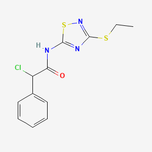 2-Chloro-N-[3-(ethylthio)-1,2,4-thiadiazol-5-yl]-2-phenylacetamide