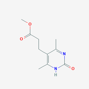molecular formula C10H14N2O3 B1455101 Methyl 3-(4,6-dimethyl-2-oxo-1,2-dihydropyrimidin-5-yl)propanoate CAS No. 1365963-97-8