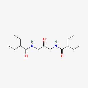 molecular formula C15H28N2O3 B14551054 N,N'-(2-Oxopropane-1,3-diyl)bis(2-ethylbutanamide) CAS No. 61796-90-5
