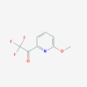 molecular formula C8H6F3NO2 B1455116 2,2,2-Trifluoro-1-(6-methoxypyridin-2-yl)ethanone CAS No. 1060807-13-7