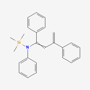 molecular formula C25H27NSi B14551187 N-(1,3-Diphenylbuta-1,3-dien-1-yl)-1,1,1-trimethyl-N-phenylsilanamine CAS No. 61820-42-6