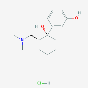 molecular formula C₁₅H₂₄ClNO₂ B145512 O-Desmethyl Tramadol Hydrochloride CAS No. 185453-02-5