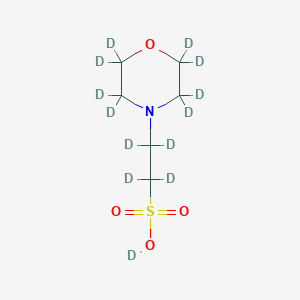 molecular formula C6H13NO4S B1455122 2-(N-吗啉)乙磺酸-D13 CAS No. 352534-94-2