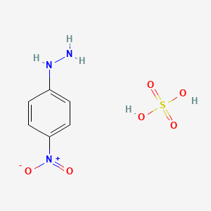 molecular formula C6H9N3O6S B1455127 (4-Nitrophenyl)hydrazine sulfate CAS No. 265323-30-6