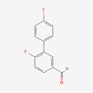 molecular formula C13H8F2O B1455129 4',6-二氟-[1,1'-联苯]-3-甲醛 CAS No. 1176629-59-6