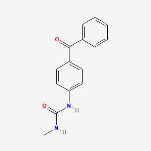 molecular formula C15H14N2O2 B14551323 N-(4-Benzoylphenyl)-N'-methylurea CAS No. 61706-07-8