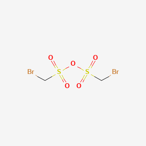 molecular formula C2H4Br2O5S2 B14551331 Bromomethylsulfonyl bromomethanesulfonate CAS No. 61801-47-6
