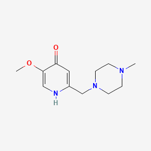 molecular formula C12H19N3O2 B1455135 5-Methoxy-2-[(4-methylpiperazin-1-yl)methyl]pyridin-4-ol CAS No. 1105191-06-7