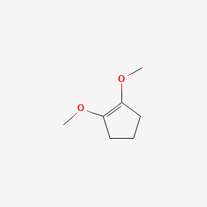 molecular formula C7H12O2 B14551358 1,2-Dimethoxycyclopent-1-ene CAS No. 61860-74-0