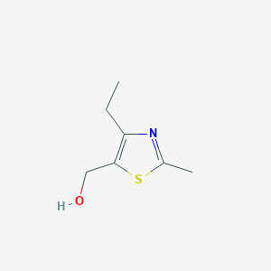 molecular formula C7H11NOS B1455139 (4-Ethyl-2-methyl-1,3-thiazol-5-YL)methanol CAS No. 1123169-48-1