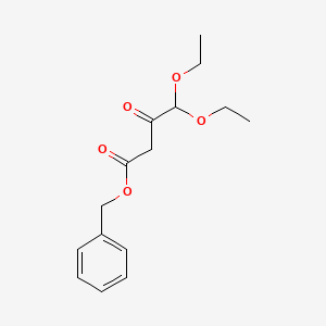 molecular formula C15H20O5 B14551415 Benzyl 4,4-diethoxy-3-oxobutanoate CAS No. 61795-40-2