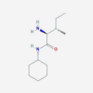molecular formula C12H24N2O B1455142 N-Cyclohexyl L-isoleucinamide CAS No. 120952-67-2