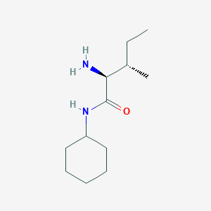 molecular formula C12H24N2O B1455142 (2S,3S)-2-Amino-N-cyclohexyl-3-methylpentanamide CAS No. 120952-67-2