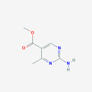 molecular formula C7H9N3O2 B1455143 甲基2-氨基-4-甲基嘧啶-5-羧酸酯 CAS No. 1023811-97-3
