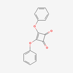 molecular formula C16H10O4 B14551436 3,4-Diphenoxycyclobut-3-ene-1,2-dione CAS No. 61699-83-0