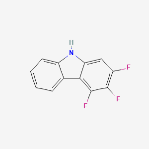 molecular formula C12H6F3N B14551466 2,3,4-Trifluoro-9H-carbazole CAS No. 61658-89-7
