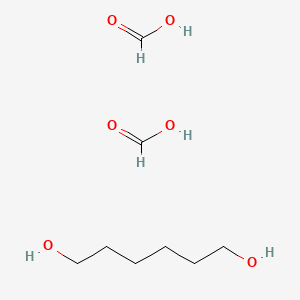 molecular formula C8H18O6 B14551532 Formic acid;hexane-1,6-diol CAS No. 61836-77-9