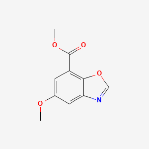 molecular formula C10H9NO4 B1455154 5-甲氧基-1,3-苯并恶唑-7-甲酸甲酯 CAS No. 1221792-16-0