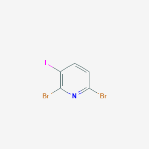 molecular formula C5H2Br2IN B1455157 2,6-Dibromo-3-iodopyridine CAS No. 1032582-80-1