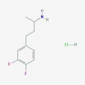 molecular formula C10H14ClF2N B1455158 4-(3,4-Difluorophenyl)butan-2-amine hydrochloride CAS No. 1258652-04-8