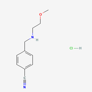 B1455159 4-{[(2-Methoxyethyl)amino]methyl}benzonitrile hydrochloride CAS No. 1251923-40-6