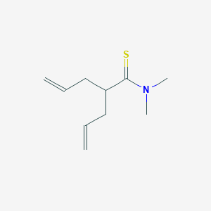 molecular formula C10H17NS B14551643 N,N-Dimethyl-2-(prop-2-en-1-yl)pent-4-enethioamide CAS No. 61784-29-0